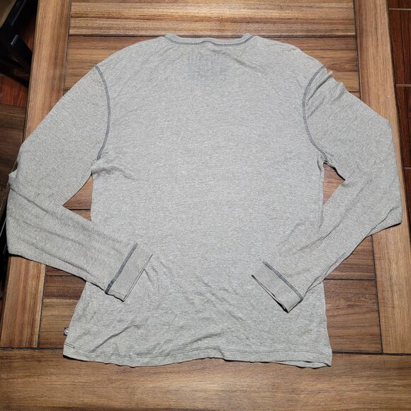 Buffalo David Bitton LS Lightweight Unisex Tee Snakes Grey - Size XL - Picture 3 of 4